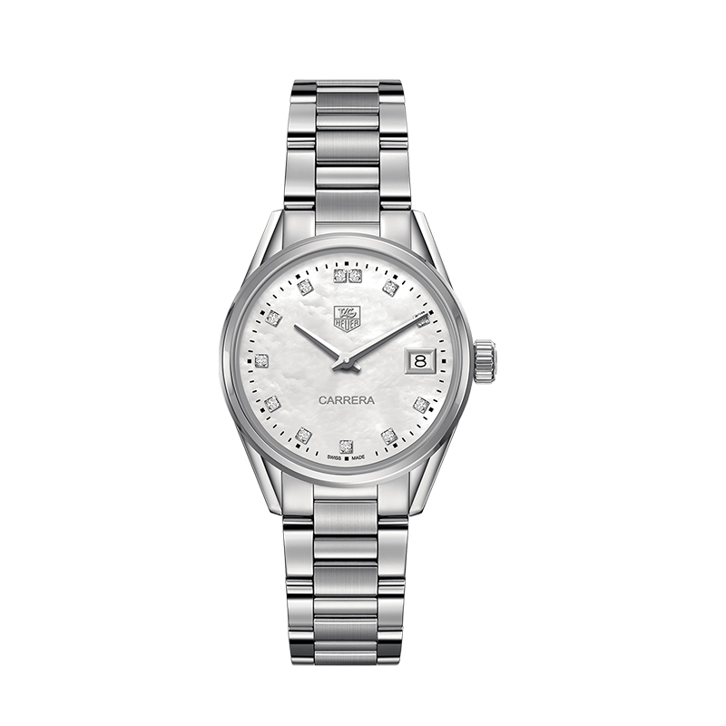 Tag Heuer Carrera Lady lady watch steel diamonds WAR1314.BA0778