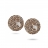Earrings in rose gold with brown and white diamonds