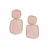 Earrings set in pink gold, diamonds and pink coral
