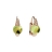 Rose gold earrings with peridot and diamonds