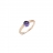 Rose gold ring with iolite