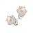 White gold earrings with pearls